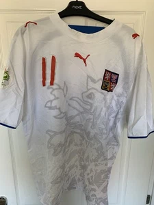 Czech Republic Football Shirt Puma World Cup 2006 Pavel Nedved 11# Genuine - Picture 1 of 5