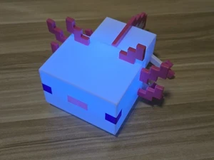 Paladone Minecraft Axolotl Colour Changing Bedroom Night Light. - Foto 1 di 11