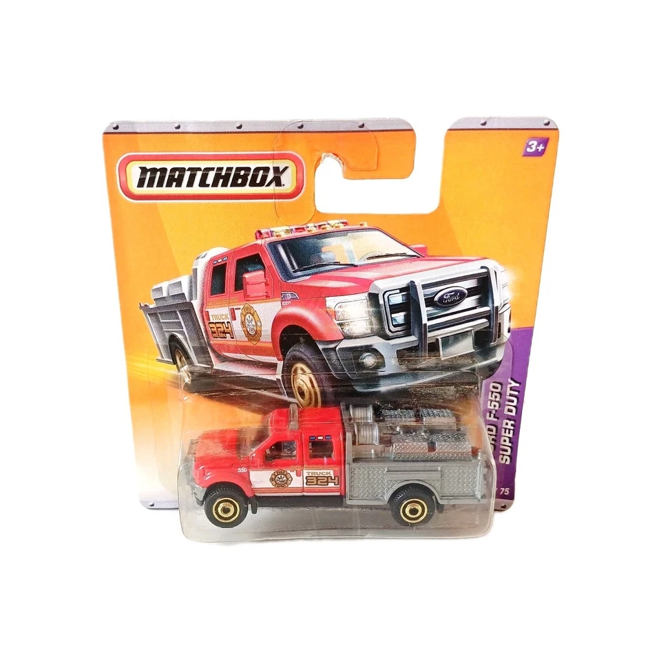 Matchbox Superfast / MB 817 - Ford F550 Super Duty - Red & Grey - Distressed Box - Image 1 of 4