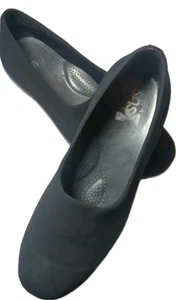 SAS Sz. 12 Bliss Slip On Tripad Comfort Loafers Black Wedge Heeled Shoes - Picture 1 of 5