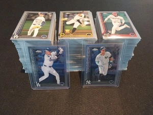 Juego completo de béisbol cromado Topps 2025 1-300 tarjetas Ohtani Judge Wood Sasaki RC - Imagen 1 de 1