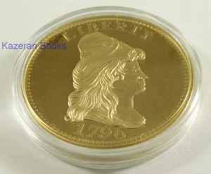 Windsor Mint 24ct Gold Plated 1796 US Quarter Eagle Coin & COA 00002 - Picture 1 of 6