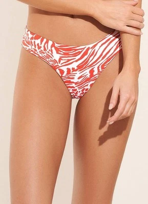 Parte inferior de bikini Maaji L107151 Begonia Jungle reversible doble V pierna alta talla XS Foto 1 de 4