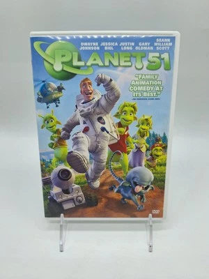 Planet 51 Widescreen DVD (2010) Dwayne Johnson, Jessica Biel, & Gary Oldman  - Image 1 of 4