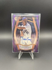 RANDY JOHNSON 2025 TOPPS TRIBUTE PILLARS OF THE GAME PURPLE AUTO /50 - Picture 1 of 2