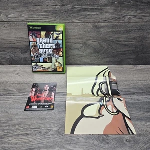 Grand Theft Auto: San Andreas (Xbox original) solo estuche y póster  - Imagen 1 de 8