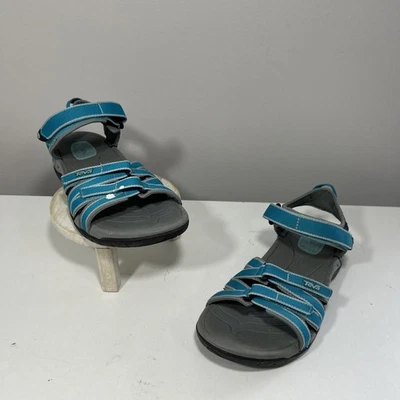 Sandalias Teva Tirra para mujer 7 azules con tiras zapatos para agua al aire libre Foto 1 de 4