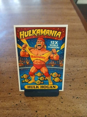 Tarjeta artística personalizada A Hulk Hogan 12X Campeón del Mundo Siempre el icono inmortal WWE WWF. Foto 1 de 4