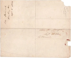 John Fremont - Cover Panel handadressiert & signiert - auf seiner CA-Senatorschaft - Bild 1 von 1