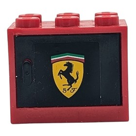LEGO container red/black door 4533pb026R Ferrari vehicle set 8144