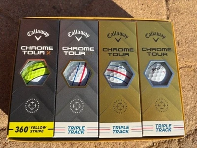 Callaway Chrome Tour, combo macio 3D e cromado -triple track, 3d e Truvis vermelho - Imagem 1 de 2