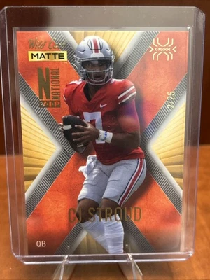 2/25 - 2022 Wild Card CJ STROUD National VIP Orange Gold X-PLODE MATTE #MXPN-8 - Image 1 of 2
