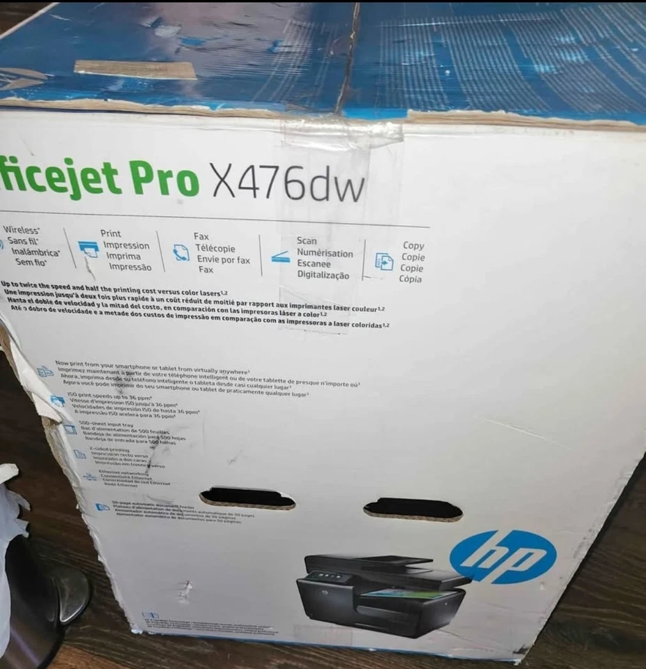 HP Officejet Pro X476dw All-In-One Inkjet Printer - Untested For Parts!!!"as Is - Image 1 of 1