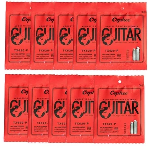 10Set Orphee TX620 Guitar Strings High Carbon Steel 010-047 Thin 6pcs/Set string - Picture 1 of 10