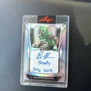 2025 Leaf Metal Philly Road to Victory Brandon Graham AUTO BRADY STRIP SACK /100 - Picture 1 of 2