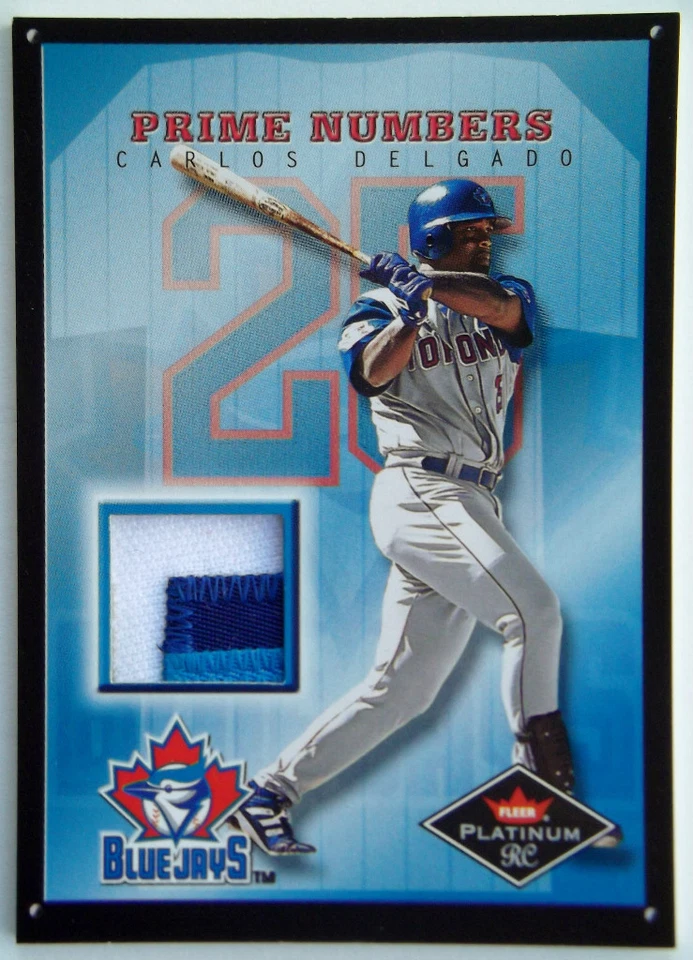 Parche de camiseta Platinum RC 2001 Carlos Delgado 3 colores números primos SP Foto 1 de 1