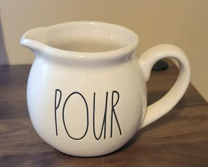 Rae Dunn Creamer Black Lettering POUR Artisan Collection by Magenta - Picture 1 of 4