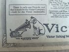 DEC 20, 1923 NEWSPAPER PAGE #9264- VICTROLA TALKING MACHINE- HIS MASTER'S VOICE