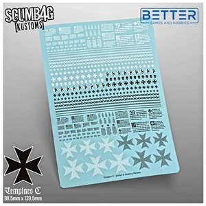 Templars - Waterslide Decals, Transfers - Picture 1 of 10