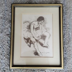 Original Moses Soyer Lithographie Ballerina mit Zertifikat - Bild 1 von 5