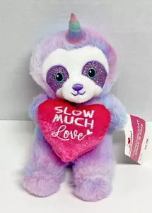 We Celebrate Slow Much Love Einhorn Faultier 8 Zoll Plüschtier nur Stofftier - Bild 1 von 6