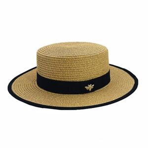 Spring/Summer Sun Blocking Straw Hat Sun Protection Large Brim Paper Knitted Hat