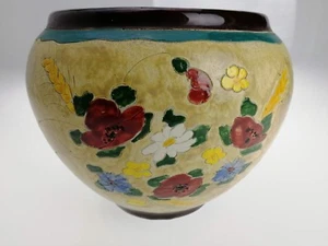 Céramique J. Massier Vallauris Ancien Cache Pot diamètre 23 cm Hauteur 19 cm - Bild 1 von 9