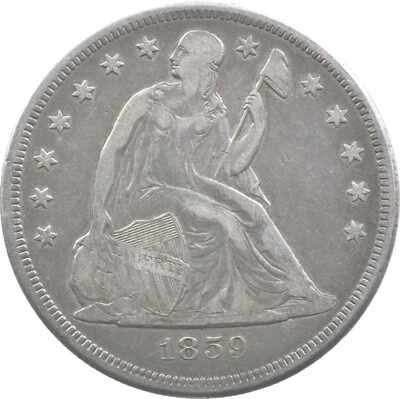 1859-O Seated Liberty Silver Dollar *6753 - Image 1 of 3