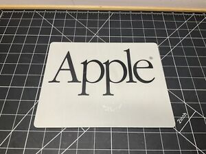 Vintage 9" Apple Mouse Pad Original Garamond Type Logo