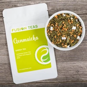 Genmaicha Green Tea - Japanese Loose Leaf - Fusion Teas - Picture 1 of 5