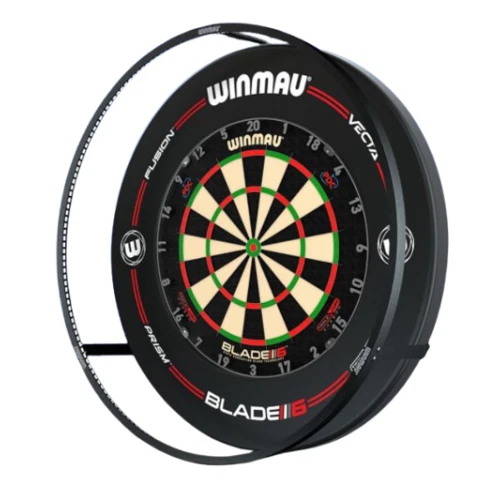 Winmau Plasma Dartboard Luz Envolvente y Pro-Line Original Paquete Envolvente NEGRO - Imagen 1 de 1