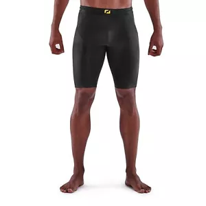 Skins Series-5 Mens Compression Half Tights (Black) - Picture 1 of 8