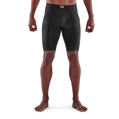 Skins Series-5 Mens Compression Half Tights (Black) - Image 1 of 4