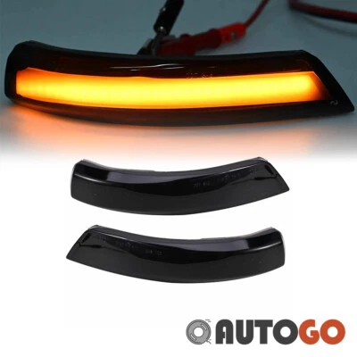 Coppia Frecce Specchio Retrovisore Esterno LED Nero per Ford Focus II III Mondeo IV Nuove - Immagine 1 di 4