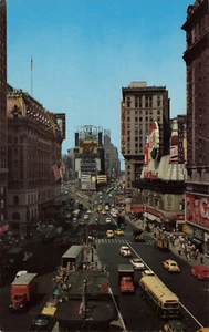 Postal vintage de la ciudad de Nueva York Times Square años 50 031022 R - Imagen 1 de 2
