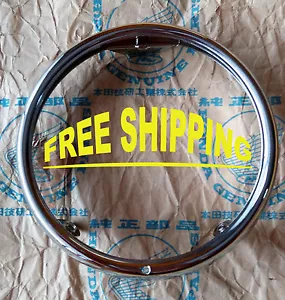HEADLIGHT RIM 5" HONDA CUB C50 C65 C70 C70KA C90 CM90 CM91 PASSPORT FREE SHIP. - Picture 1 of 3