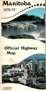 1978-79 Manitoba Canada Official Highway Map msc16 - Picture 1 of 1