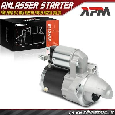Motorino avviamento starter 1,2KW 11 denti per Ford Fiesta V JD Focus DA C-Max DM2 Fusion - Immagine 1 di 4