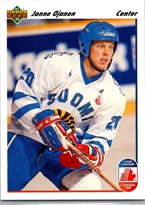 1991-92 Upper Deck Hockey - #25 Janne Ojanen - Image 1 of 2