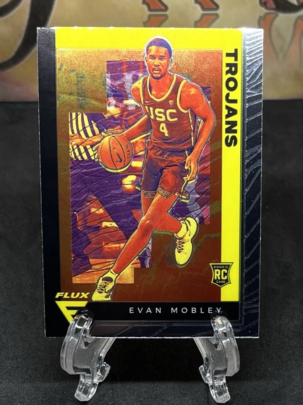 2021-22 Panini Chronicles Draft Picks Evan Mobley RC #227 Flux USC Trojans