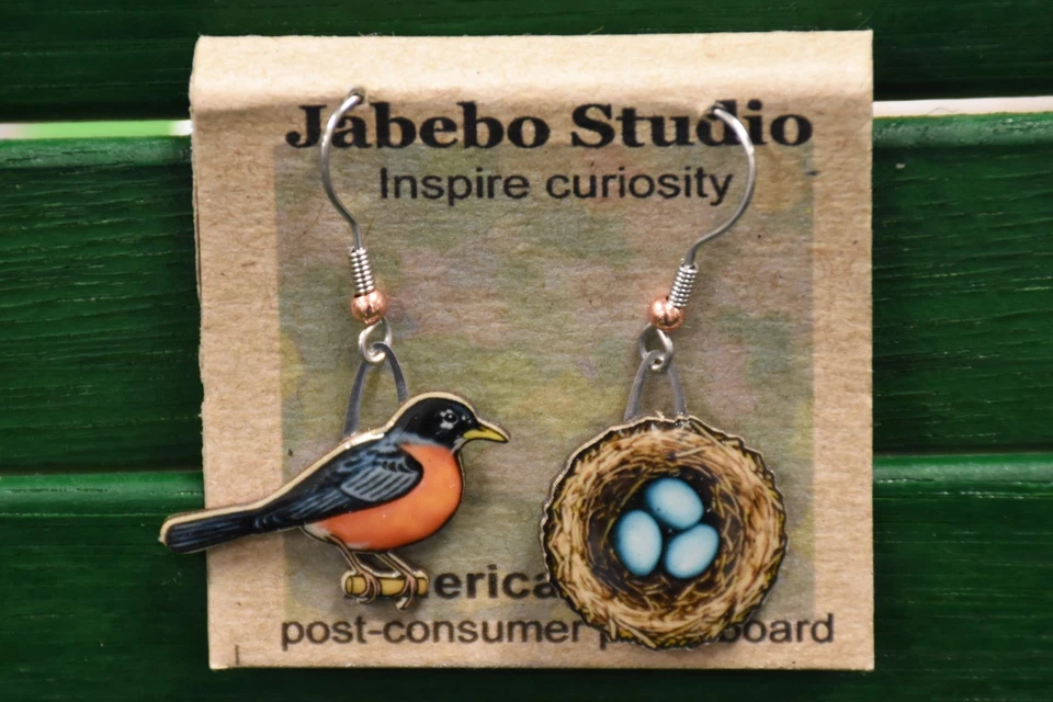 Pendientes Jabebo Robin/Nido Foto 1 de 1