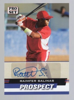 RAIMFER SALINAS 2022 LEAF PRO SET PROSPECT ROOKIE RC AUTO *NEW YORK YANKEES* SP - Image 1 of 2