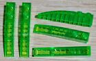 5 x GENUINE LEGO trans bright green slope curved brick (16) part 42022