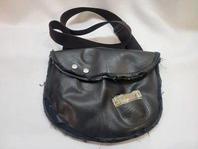 Bolso de Mano Punk West Philly Usado Hecho a Mano Cartera Negro Goma Único Foto 1 de 4