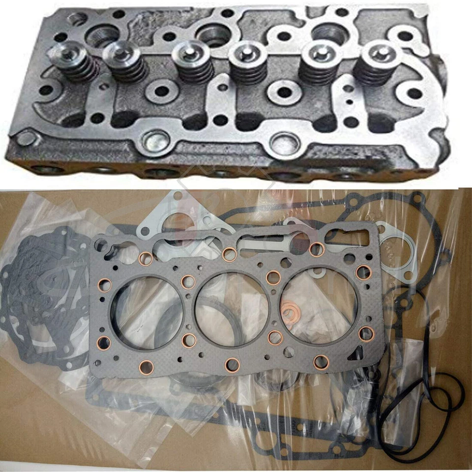 New Complete Cylinder Head Assy Valves & Full Gasket Set for Kubota D905 Engine - Image 1 of 1