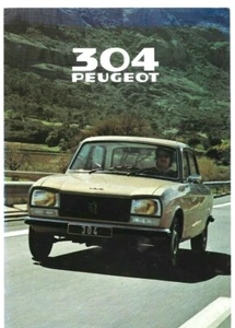 Peugeot 304 Saloon 1978-79 French Market Foldout Sales Brochure GL GLD - Picture 1 of 1