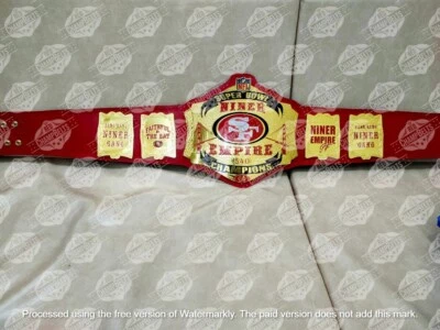Cinturón Campeonato SF 49ERS NFL Niner Empire Adulto Talla 2mm Latón Foto 1 de 4