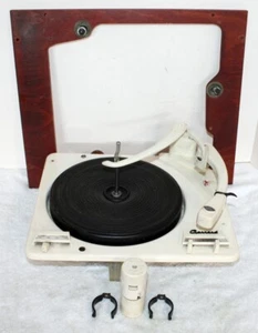Garrard 210 Automatic 4 Speed Console Turntable + 45 RPM Spindle + Plinth + Cart - Picture 1 of 24