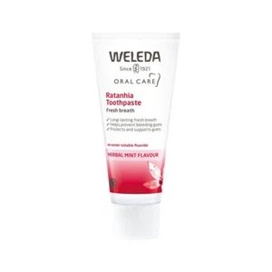 Weleda Oral Care Toothpaste Ratanhia 75ml Herbal Mint Flavour Organic - Picture 1 of 3