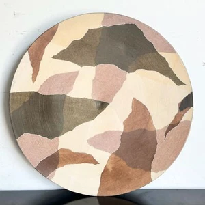 Grande piatto decorativo in cartone marrone e marrone - Foto 1 di 7